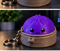 3D Dumpling Keychain