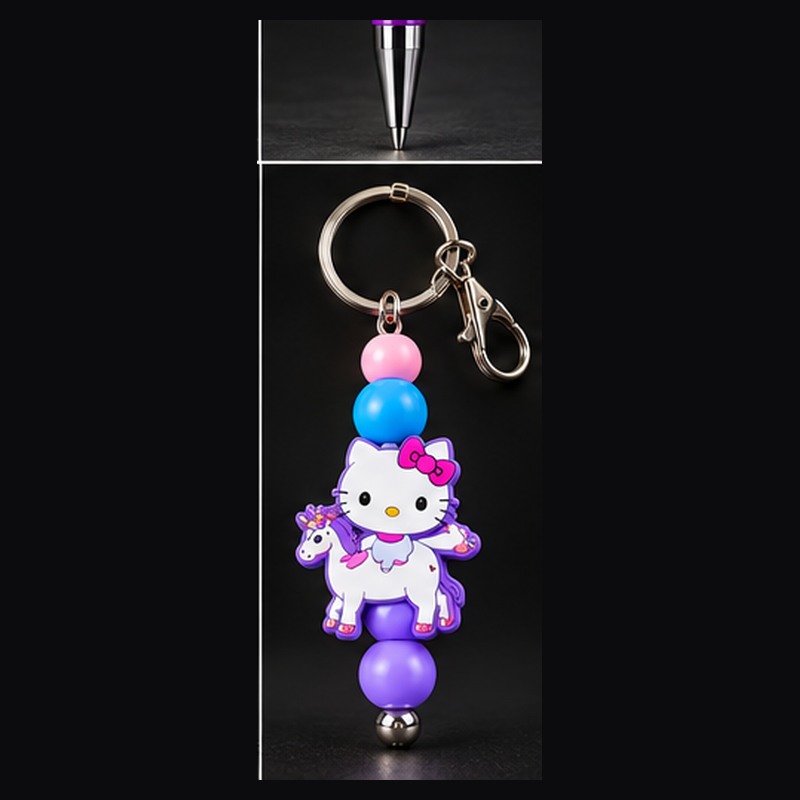 Kitty Unicorn Keychain