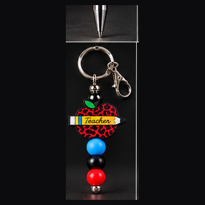 Teacher Pencil Keychain